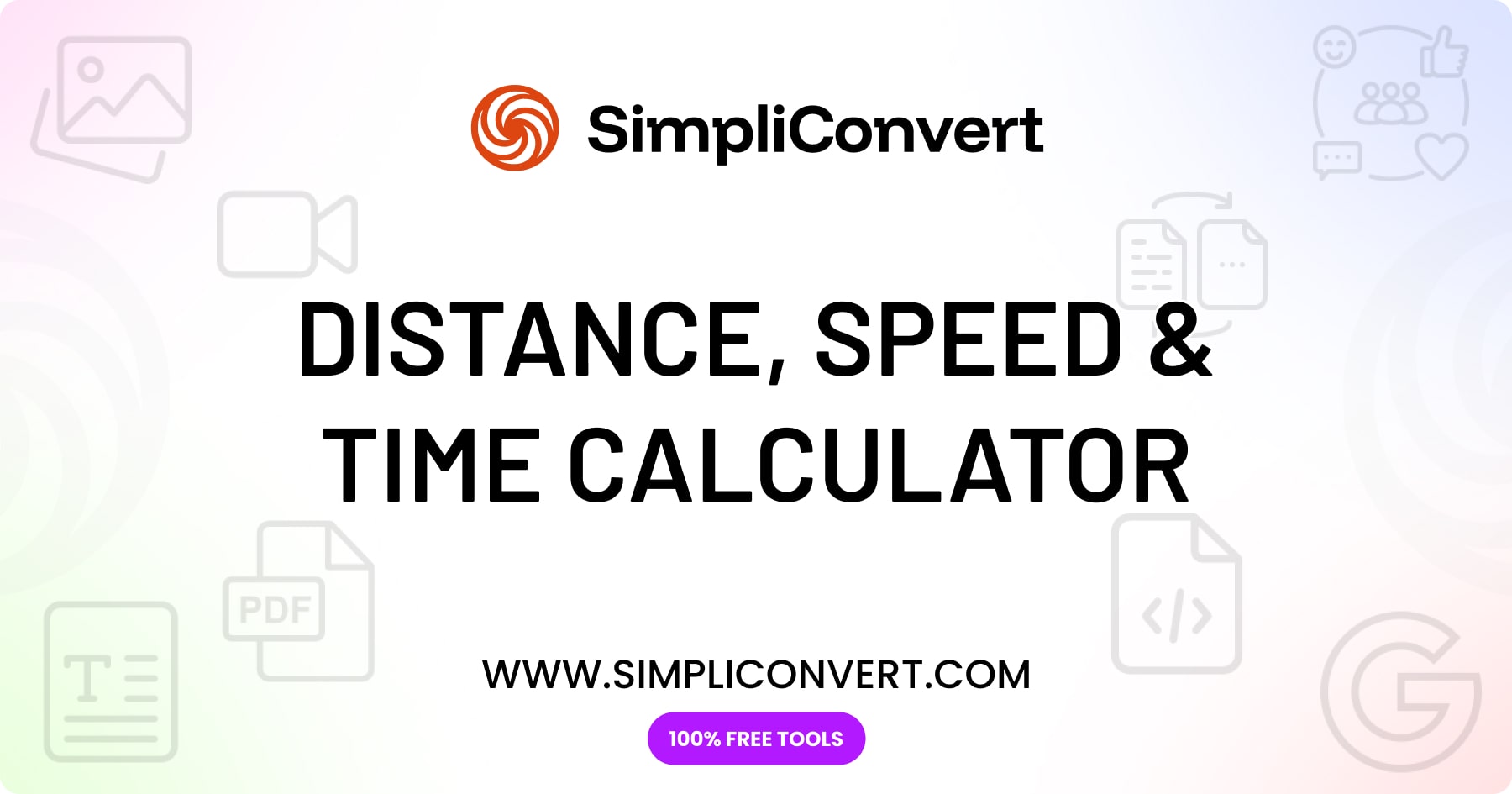 Distance Speed Time Calculator – Solve for Motion Instantly | SimpliConvert