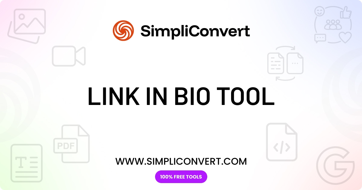 Social Media Link in Bio Generator – Free Linktree Alternative ...