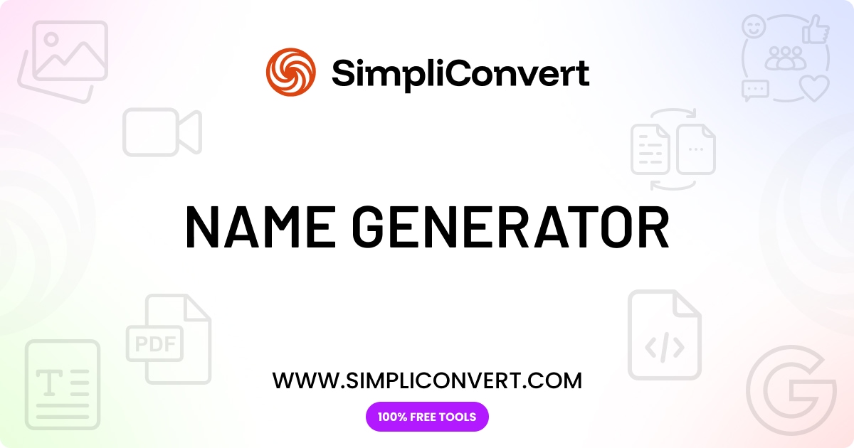 Random Character Name Generator for Writers | Fiction & Baby Name Maker
