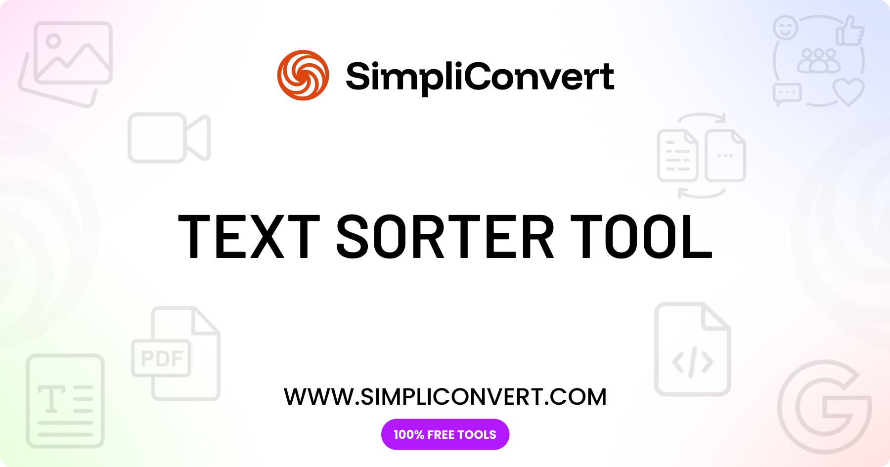 Sort Text List Alphabetically Online – Free Text Sorter | SimpliConvert